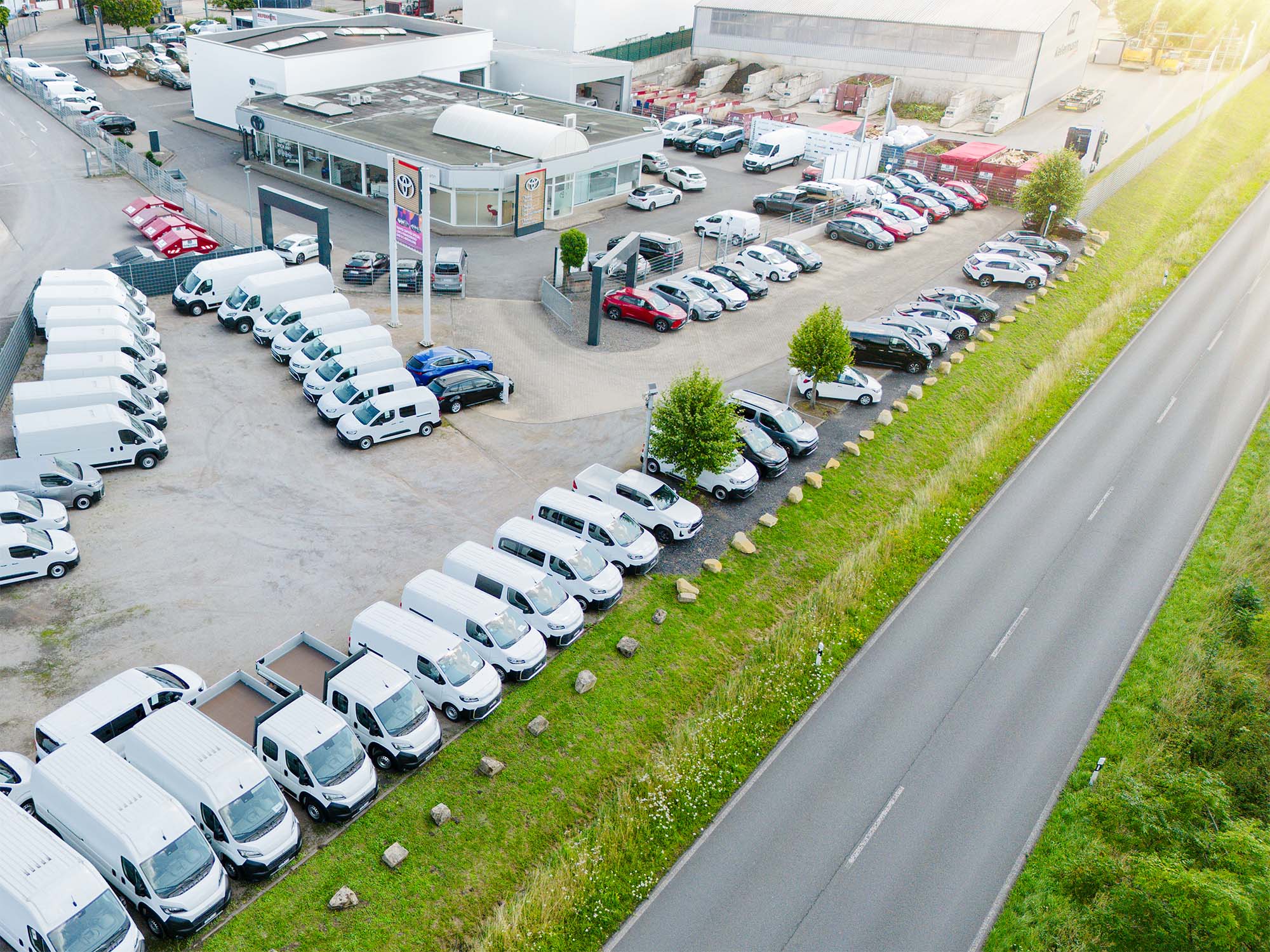 Luftaufnahme vom Autohaus Gehrmann